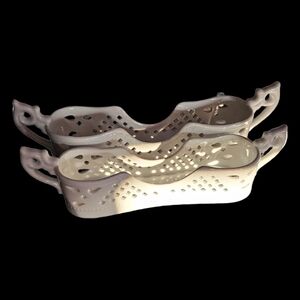 Mikasa White Ceramic Flatwear/Utensil Holders: Set Of 2